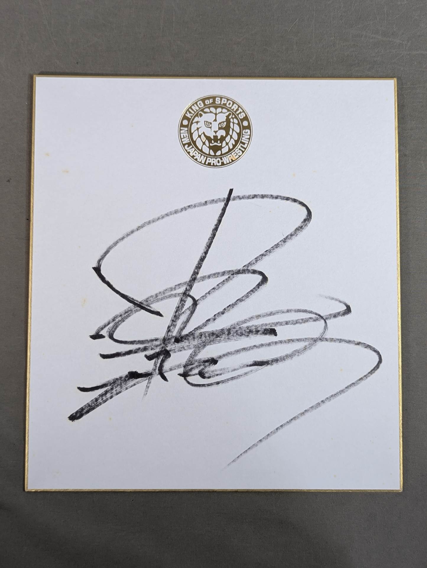 Shinsuke Nakamura  (Lion Mark ) Shikishi ( Autograph board ) )