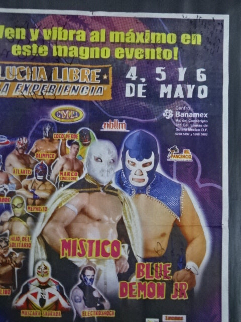 ★12 fighters hand signed autograph ★ CMLL LUCHA LIBRE LA EXPERIENCIA May 4~6, 2007