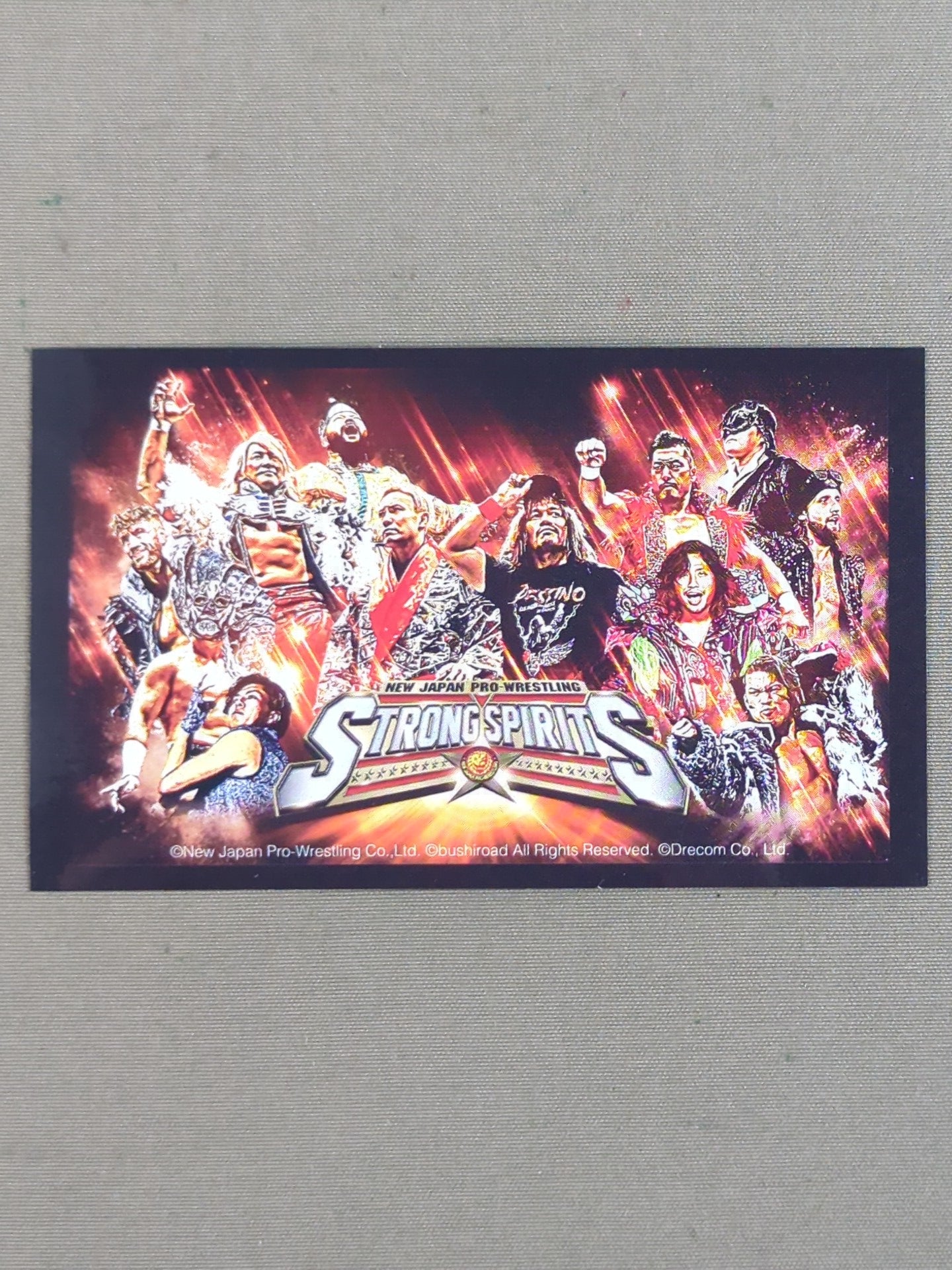 新日本プロレス「STRONG SPIRITS」ステッカー①