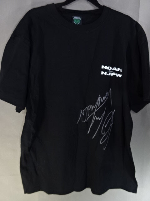 【hand signed autograph】 Ryohei Oiwa NOAH×NJPW" T-shirt