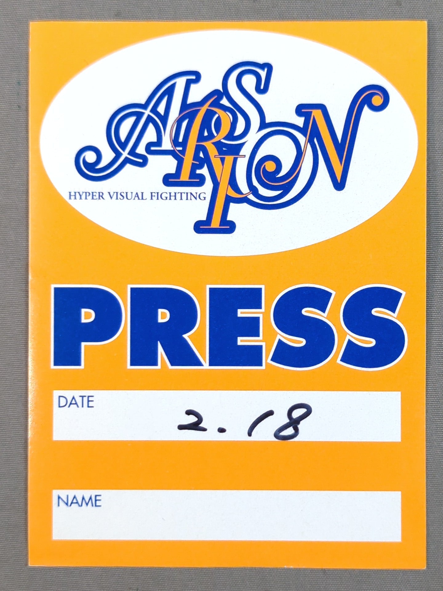 ★旗揚げ戦★ アルシオン【PRESS】パスカード(02月18日)