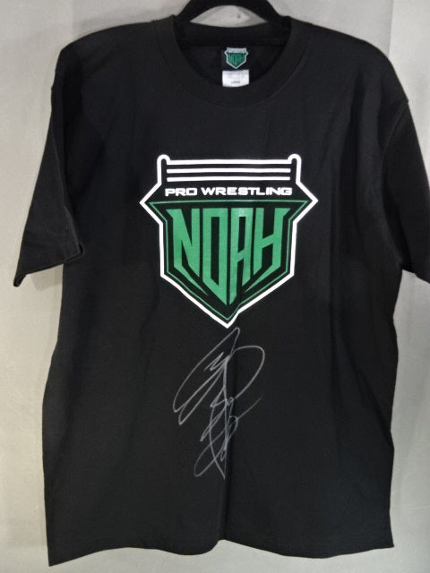 【Kaito Kiyomiya  hand signed autograph 】NOAH Logo T-Shirt (5) (Black)
