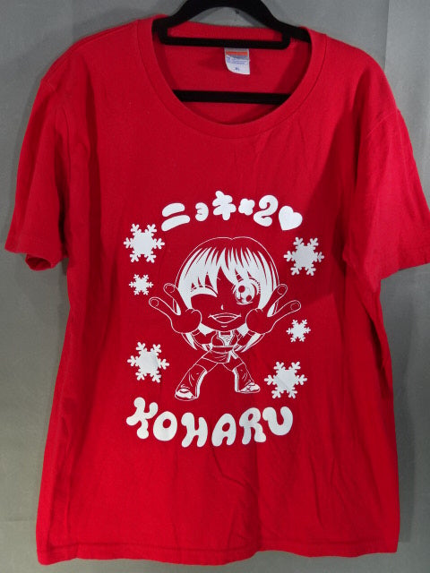 Koyo Hinata "Gnocchi × 2" Illustration T-Shirt (1) (Red)