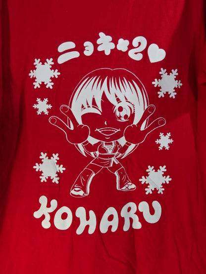 Koyo Hinata "Gnocchi × 2" Illustration T-Shirt (1) (Red)