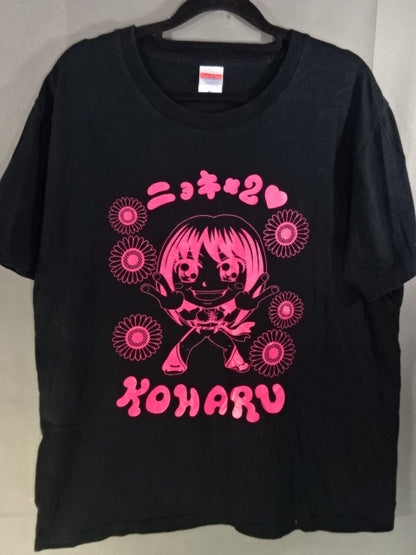 Koyo Hinata "Gnocchi × 2" Illustration T-Shirt (2) (Black)