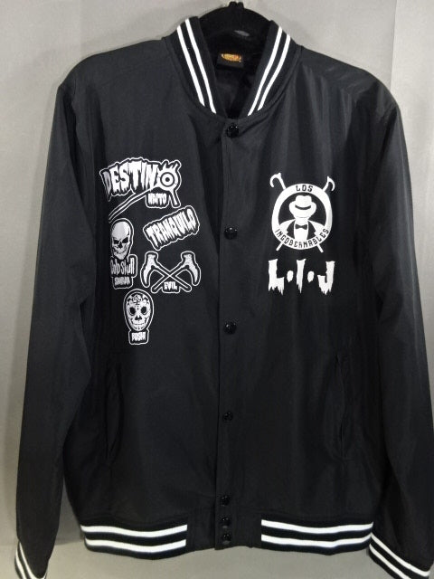 L.I.J. Lightweight Stadium zip-up jacket (1) (Black× White)