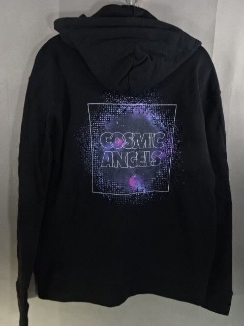 COSMIC ANGELS Zip Hoodie  (1) (Black)