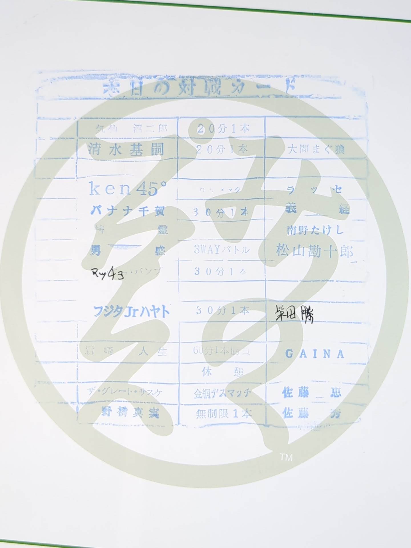 Michinoku Pro Wrestling  Official Brochure Vol.108