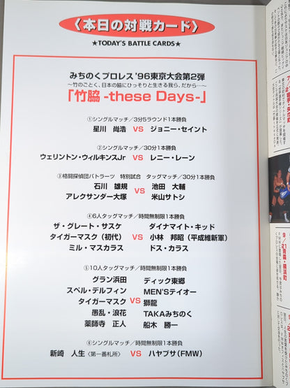 ★人生vsハヤブサ★ みちのくプロレス オフィシャルパンフレット Vol.24