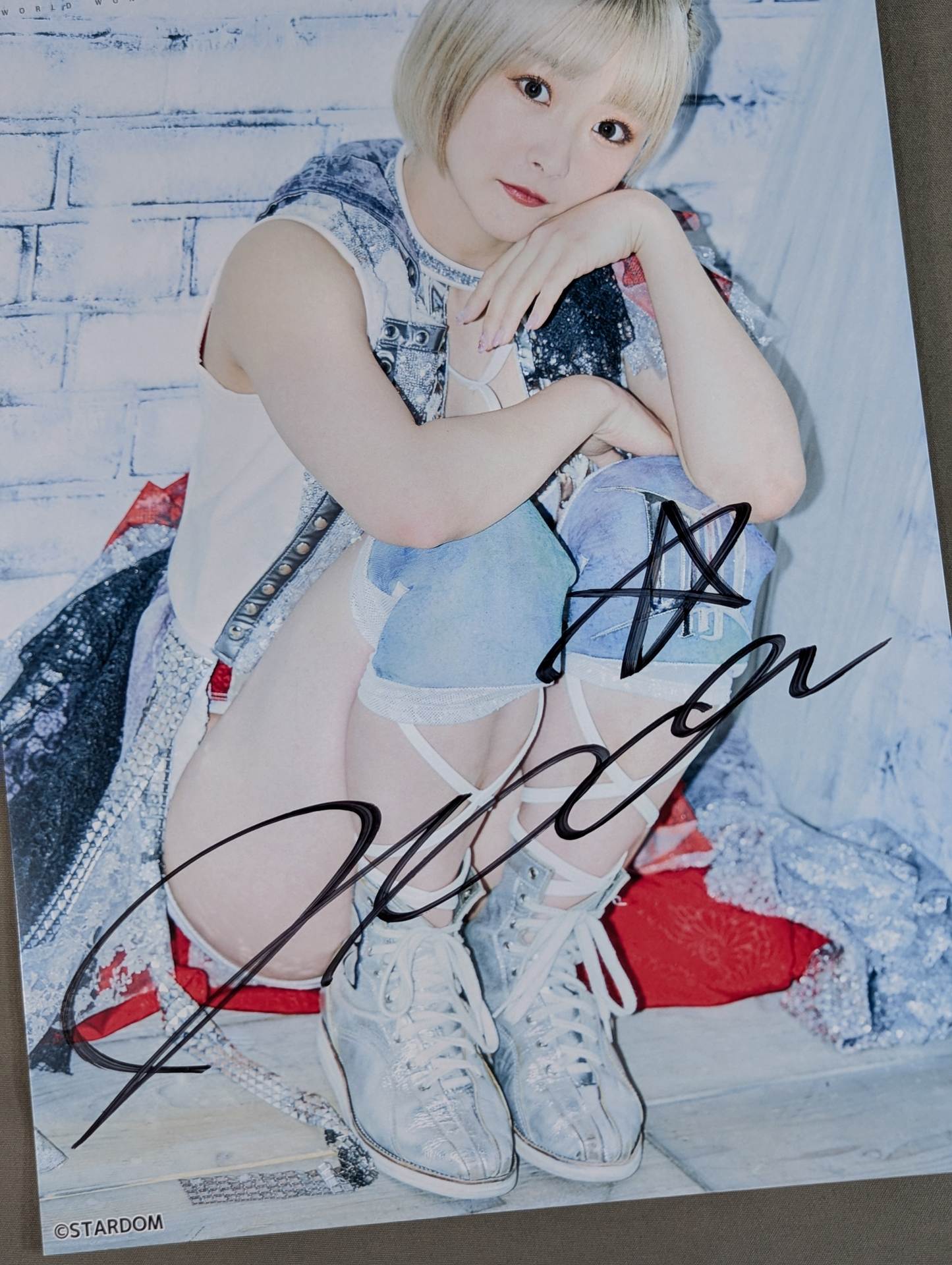 なつぽい 直筆サイン入り スターダムポートレート(P-8) – 闘道館