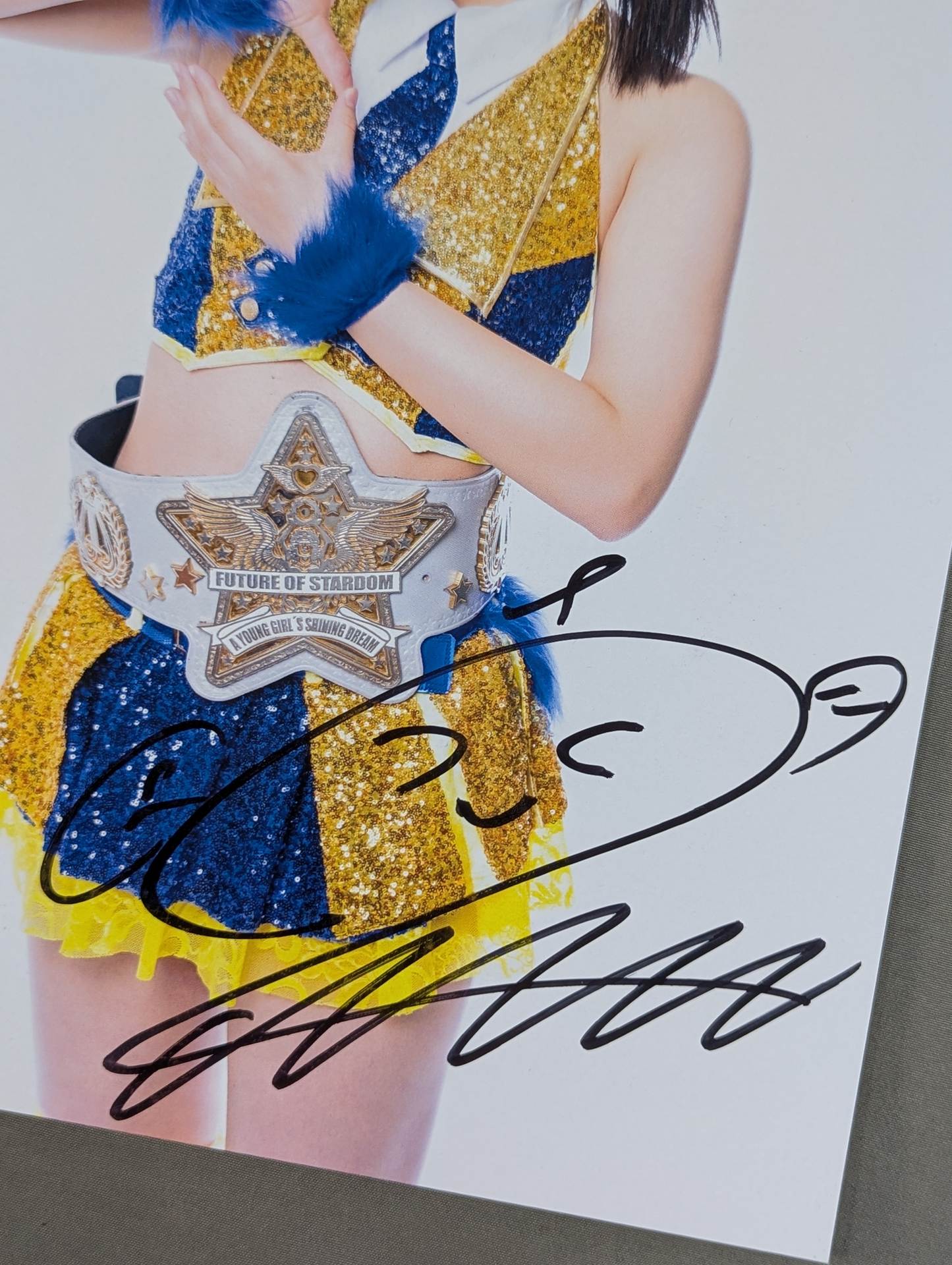 羽南 直筆サイン入り スターダムポートレート(F-2) – 闘道館