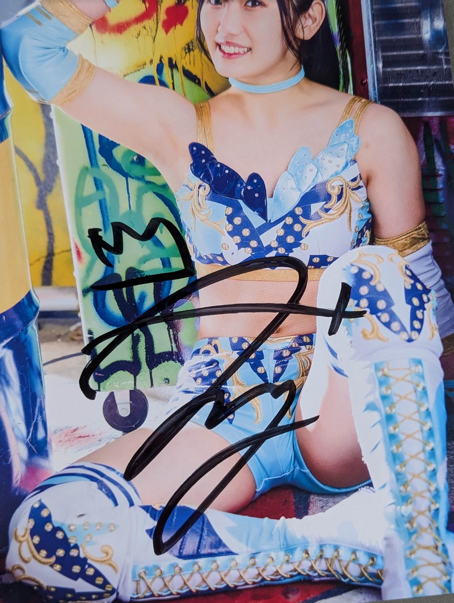 女子プロレス　スターダム　直筆サイン入りポートレート　AZM SLK 天咲光由 天咲光由 デビュー時 直筆サインポートレート 女子プロレス スターダム