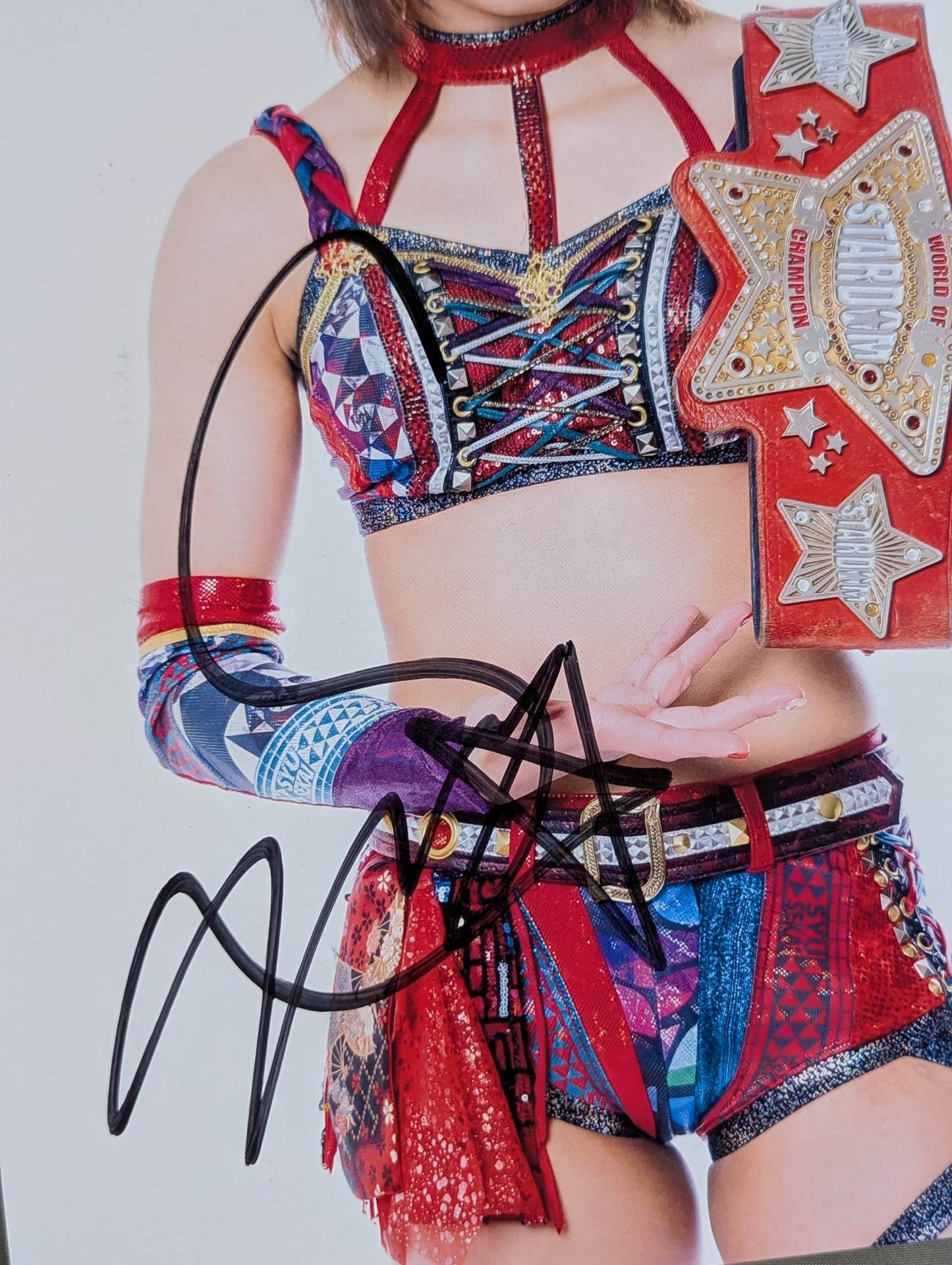 朱里 直筆サイン入り スターダムポートレート(I-3) – 闘道館