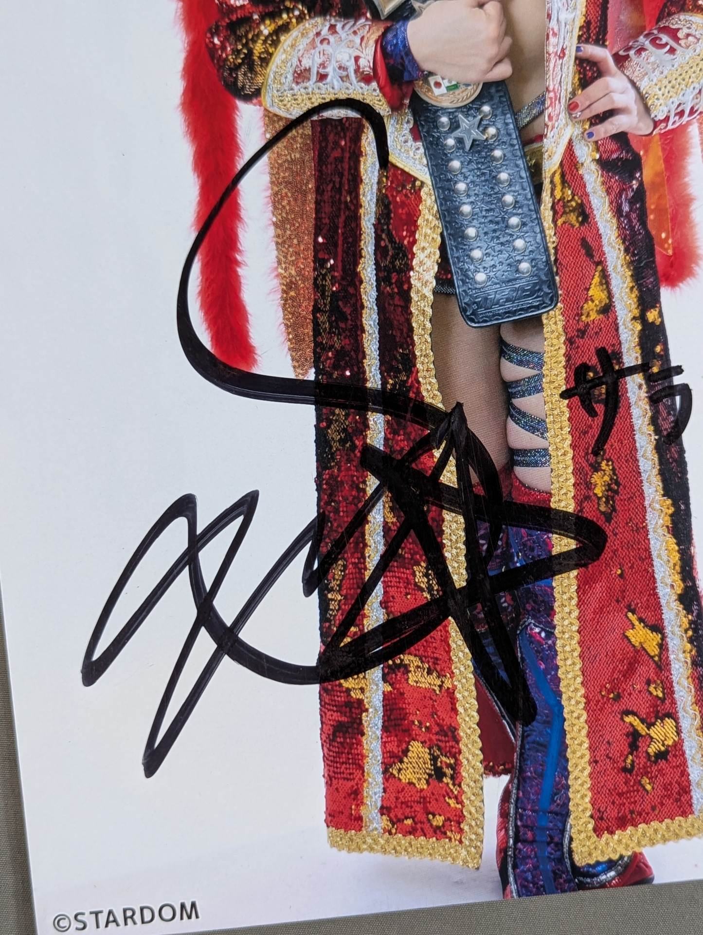 朱里 直筆サイン入り スターダムポートレート(I-5) – 闘道館