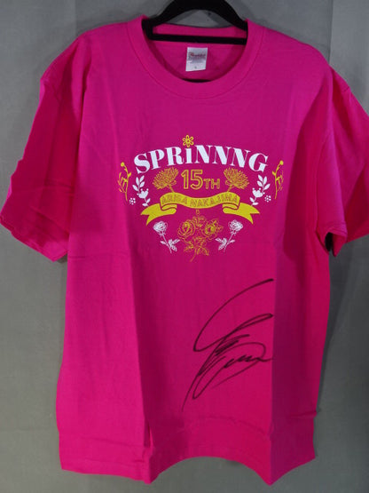 【hand signed autograph】 Arisa Nkajima  15th Anniversary T-shirt