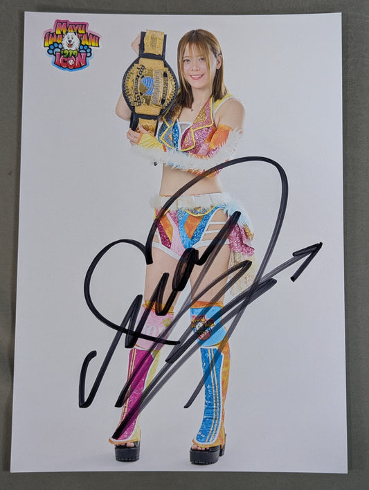 Mayu Iwatani  hand signed autograph Pro-Photo (A-3)