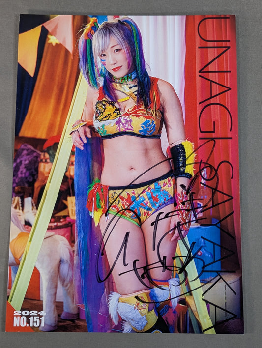 UNAGI SAYAKA  hand signed autograph Pro-Photo (B-8)