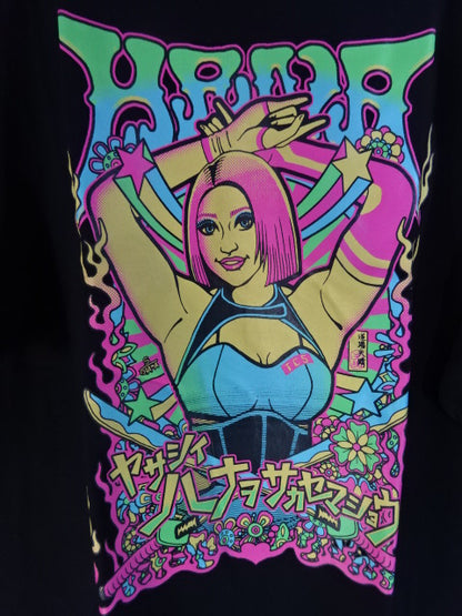 Hana Kimura  Dojo Appare Illustration T-Shirt (1) (Black)