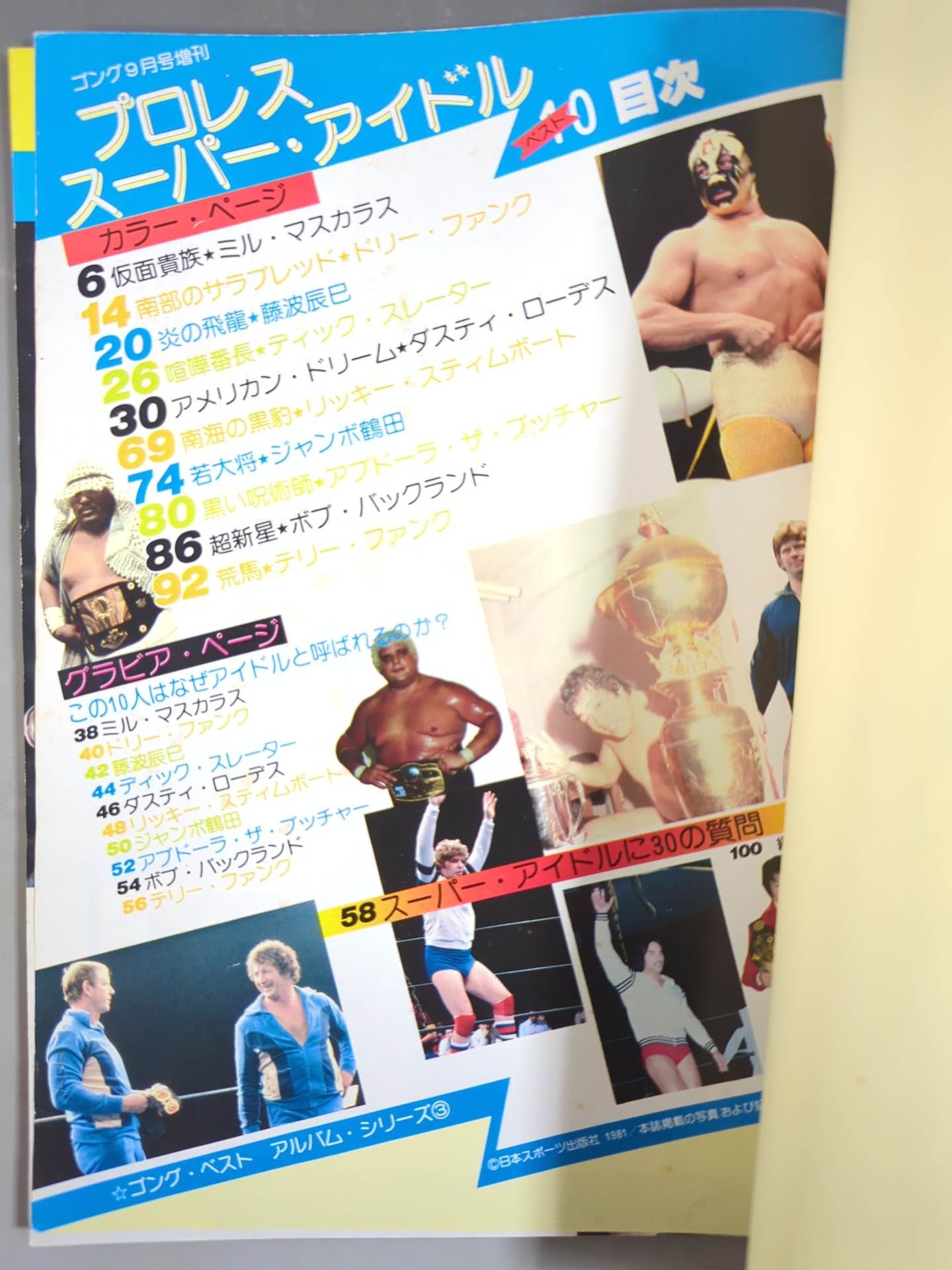 ゴング増刊号 SUPER IDOL BEST 10 ゴング・ベスト・アルバム・シリーズ③
