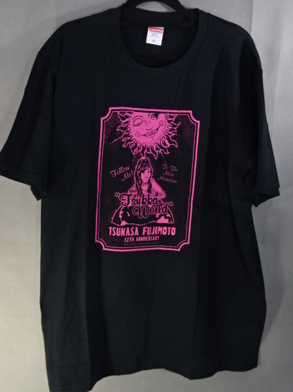 藤本つかさ 12周年記念 Tシャツ②(ブラック)