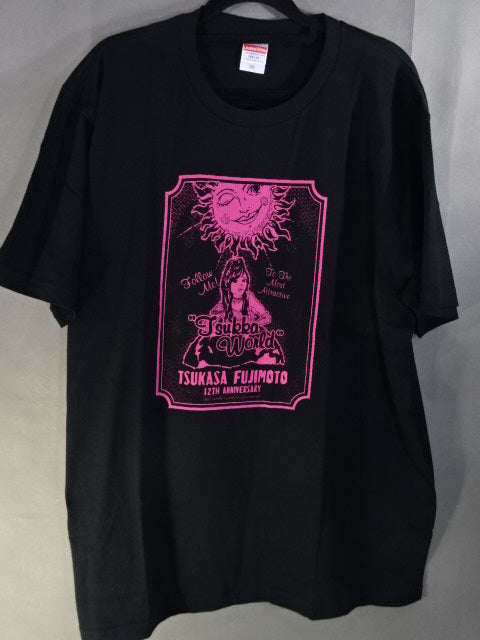 藤本つかさ 12周年記念 Tシャツ②(ブラック)