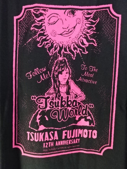 藤本つかさ 12周年記念 Tシャツ②(ブラック)