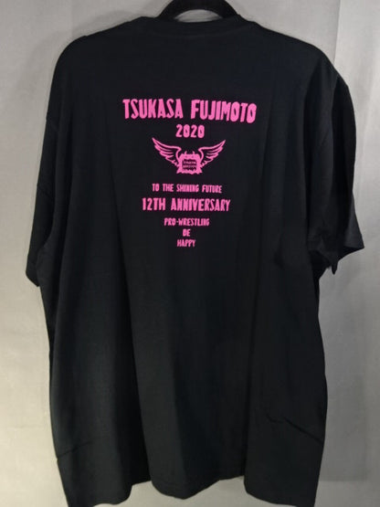 藤本つかさ 12周年記念 Tシャツ②(ブラック)