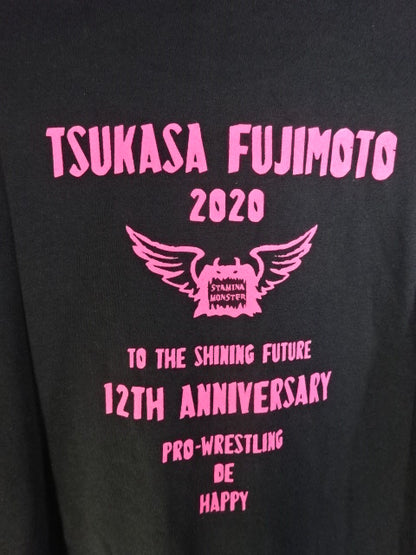 藤本つかさ 12周年記念 Tシャツ②(ブラック)