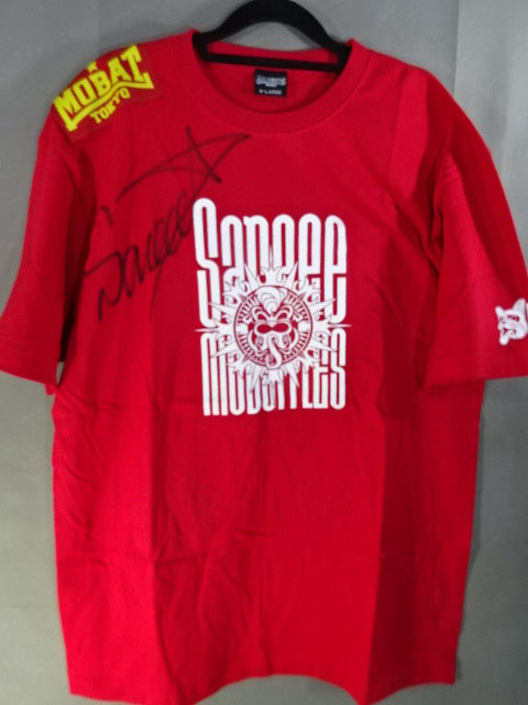 【hand signed autograph】 Sareee (SARRAY) ×MOBSTYLES Original T-Shirt (2) (Red)