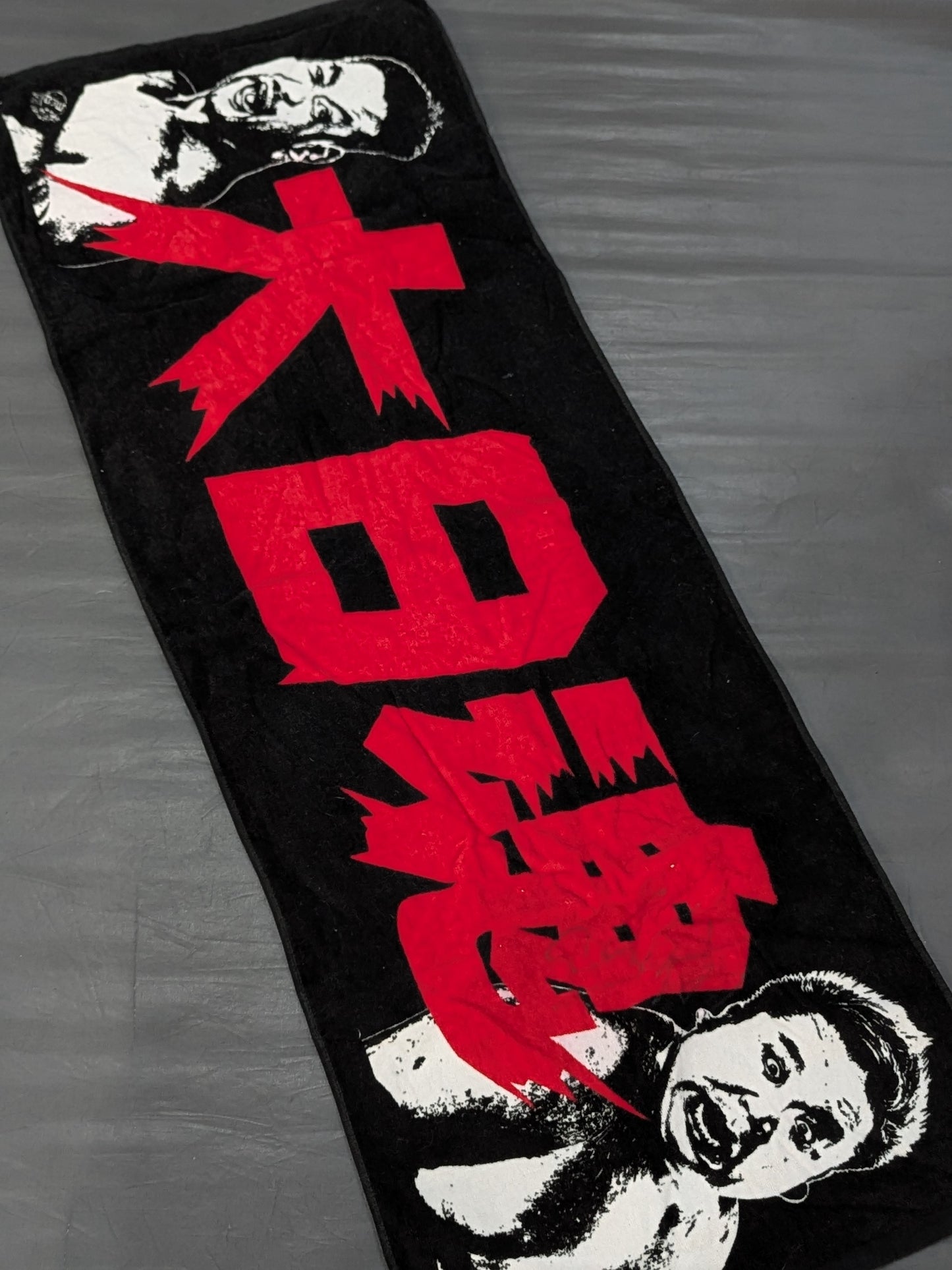 Abdullah Kobayashi  hand signed autograph  Muscle & Fat 。 "Big Japan Spirit" Sports Towel