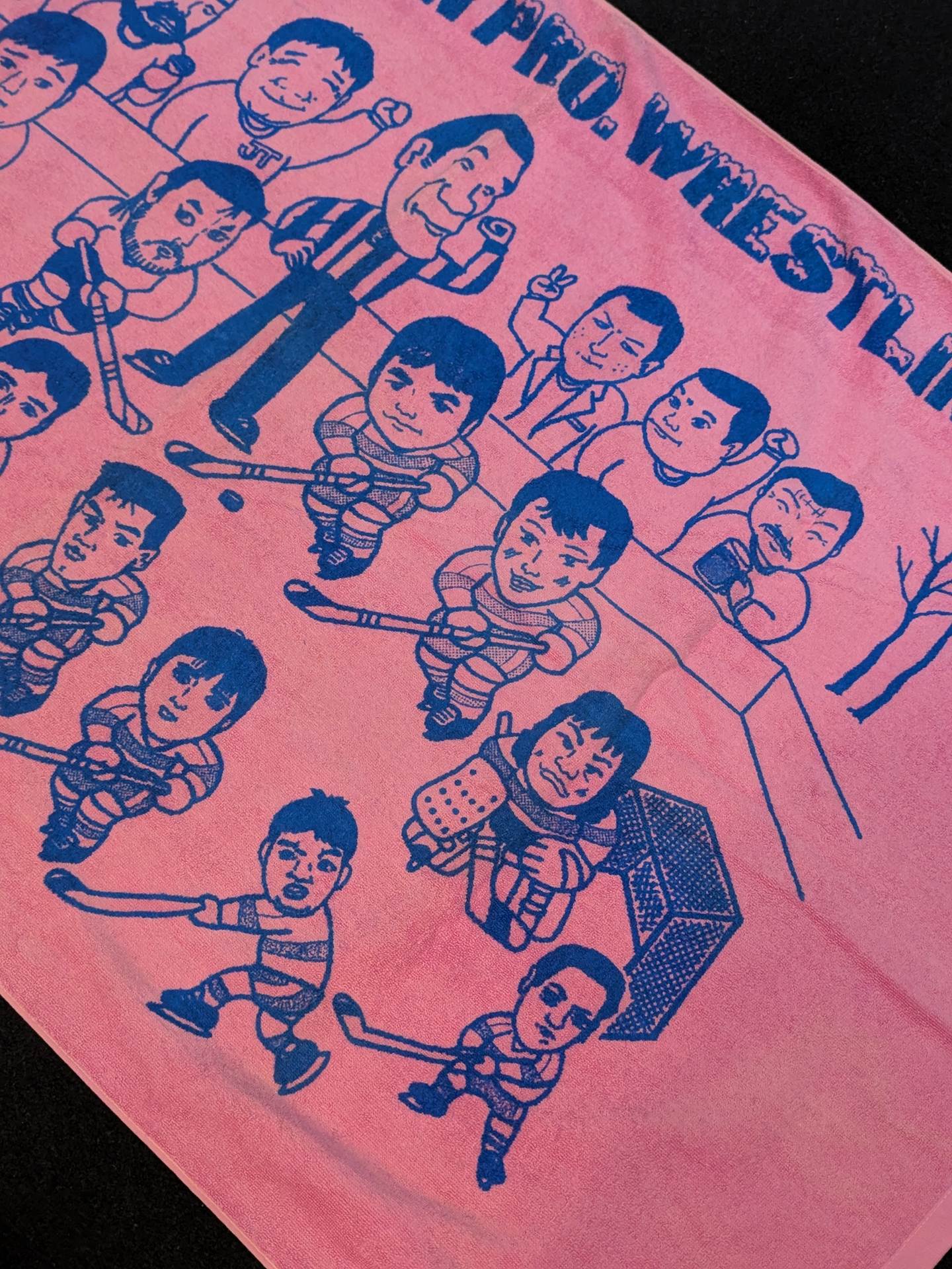 All Japan Pro Wrestling  "Japan fighters Illustration" bath towel (ice hockey)