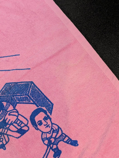 All Japan Pro Wrestling  "Japan fighters Illustration" bath towel (ice hockey)