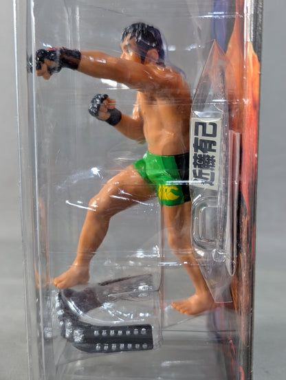 Yuki Kondo (with belt, yellow-green pants, left hook)