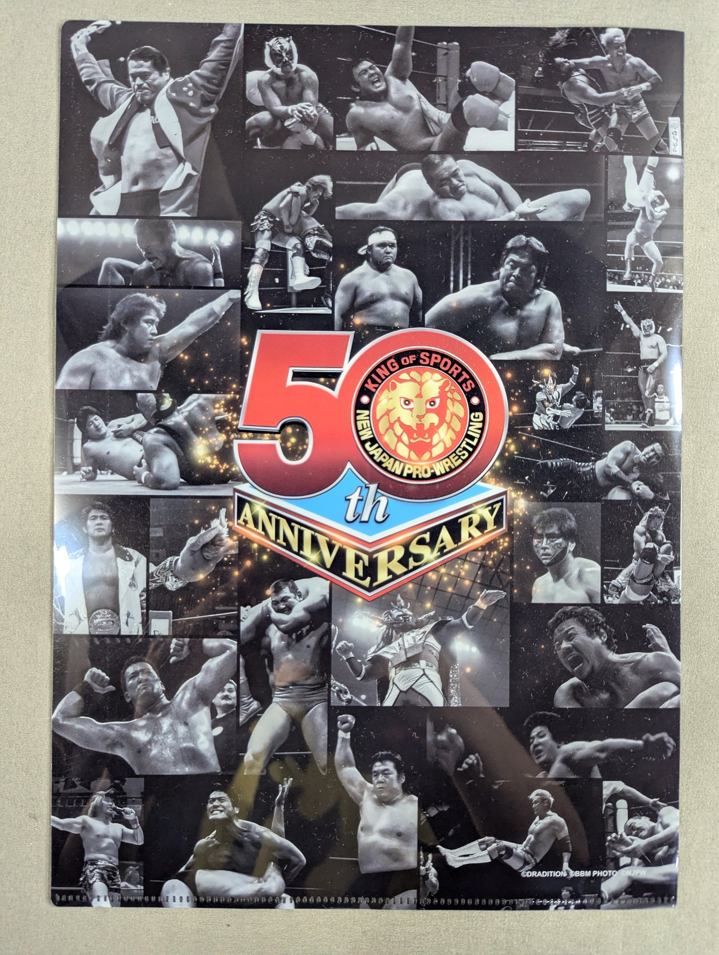 藤波辰爾 新日本プロレス50周年 クリアファイル＆ステッカーセット