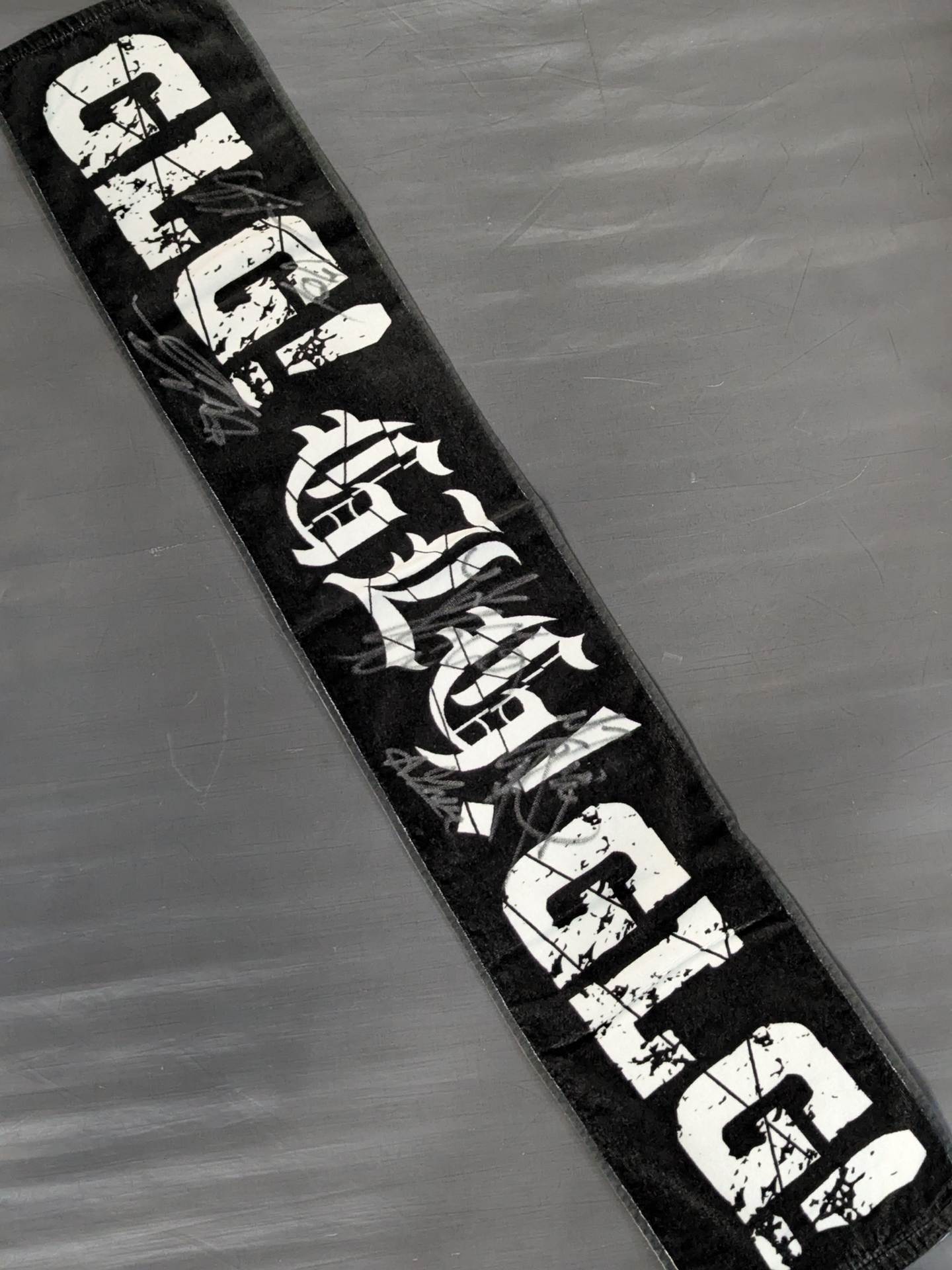 [6 fighters hand signed autograph 】GLG「GLG！GLG！ GLG！」 Message Towel