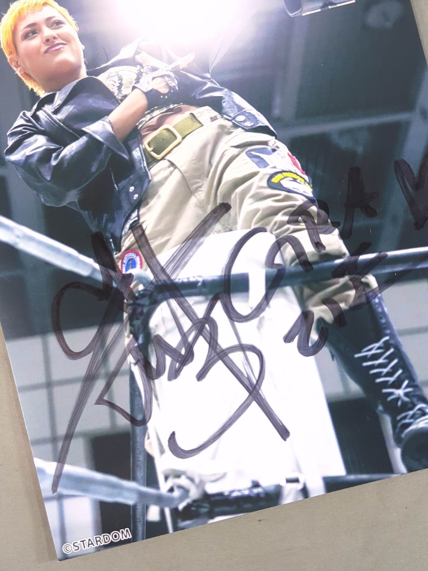 ジュリア 直筆サイン入り スターダムポートレート(E-1) – 闘道館