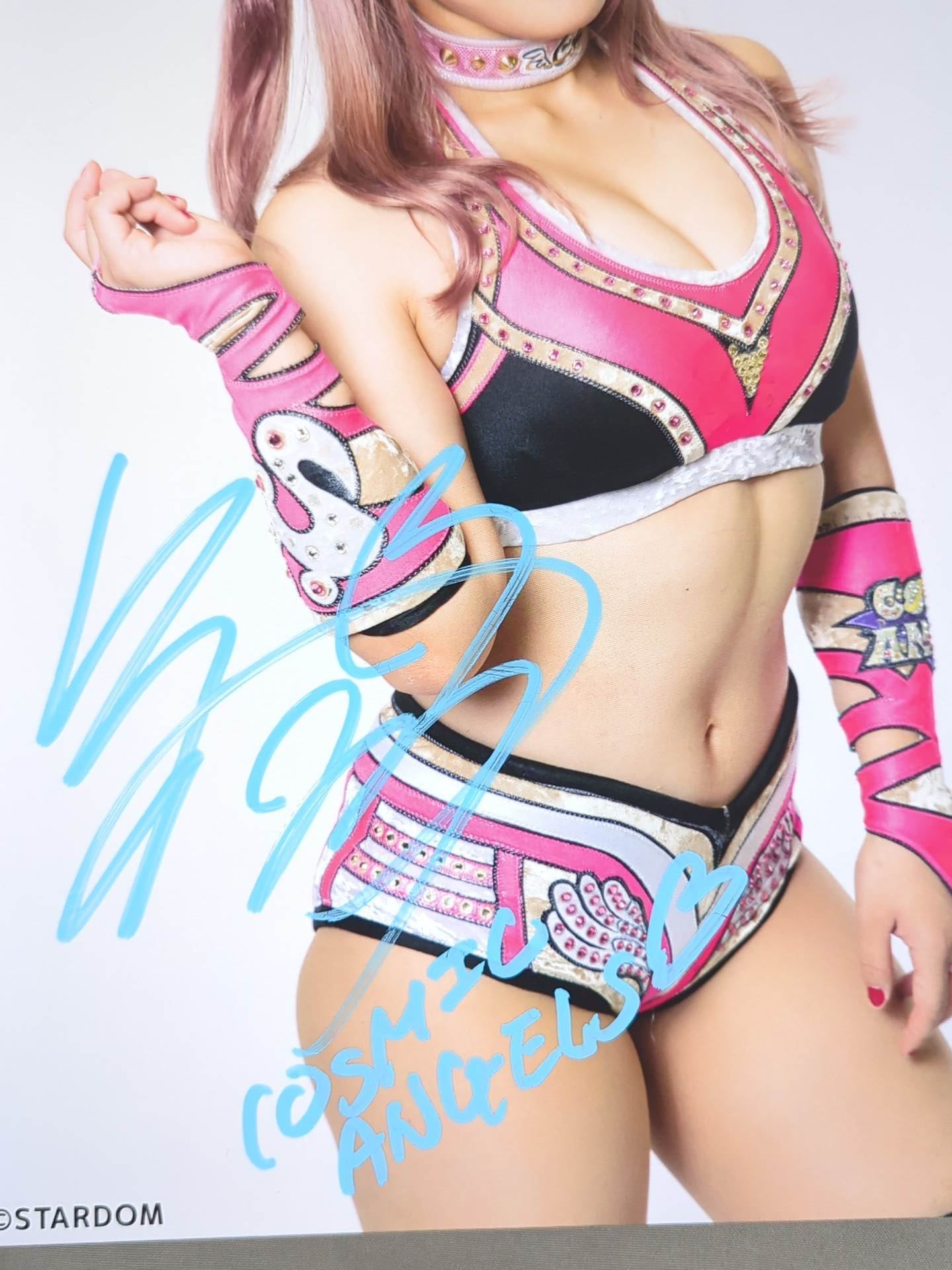 白川未奈 直筆サイン入り スターダムポートレート(K-1) – 闘道館