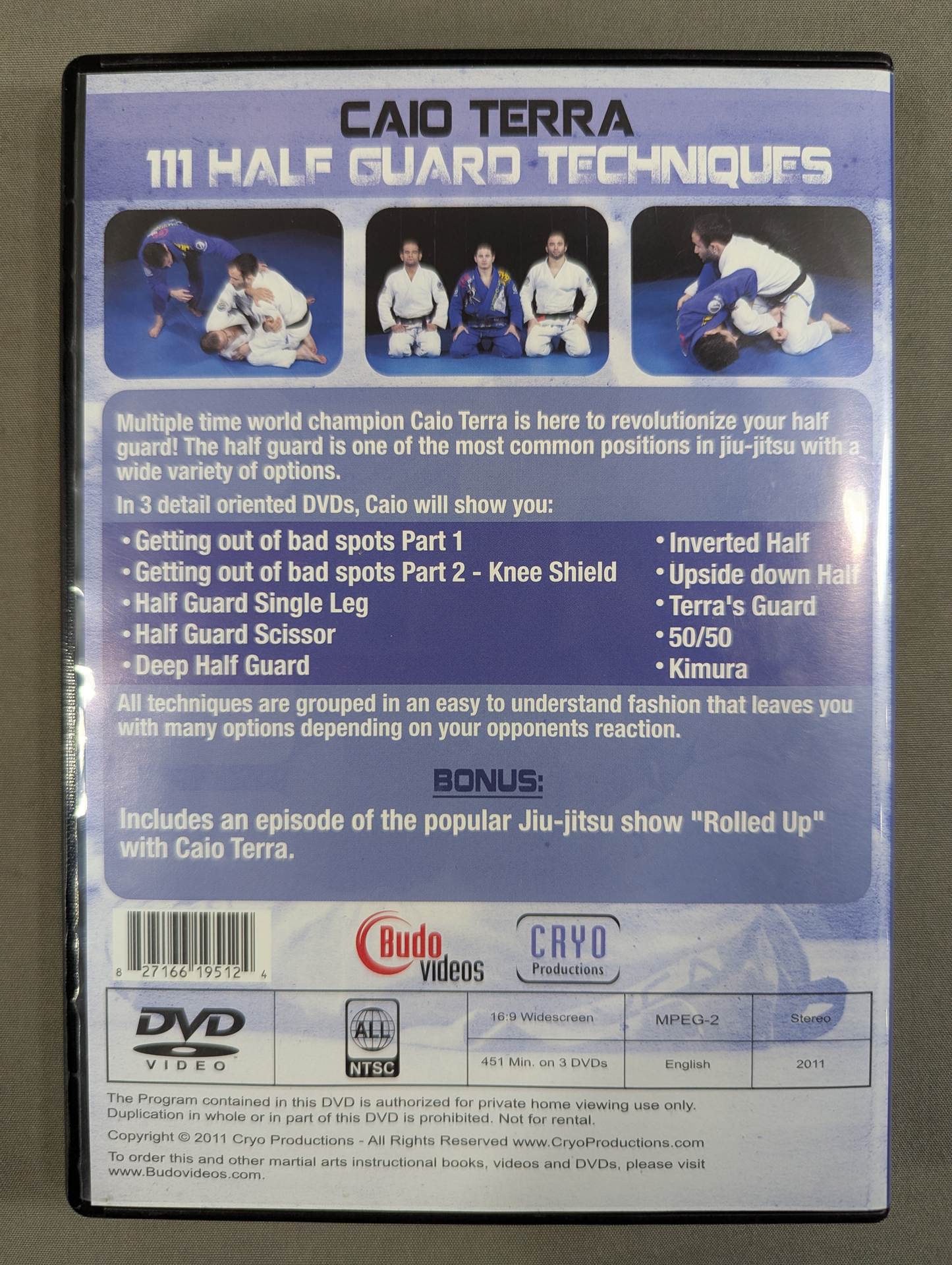 ☆CAIO TERRA☆ 111 HALF GUARD TECHNIQUES – 闘道館