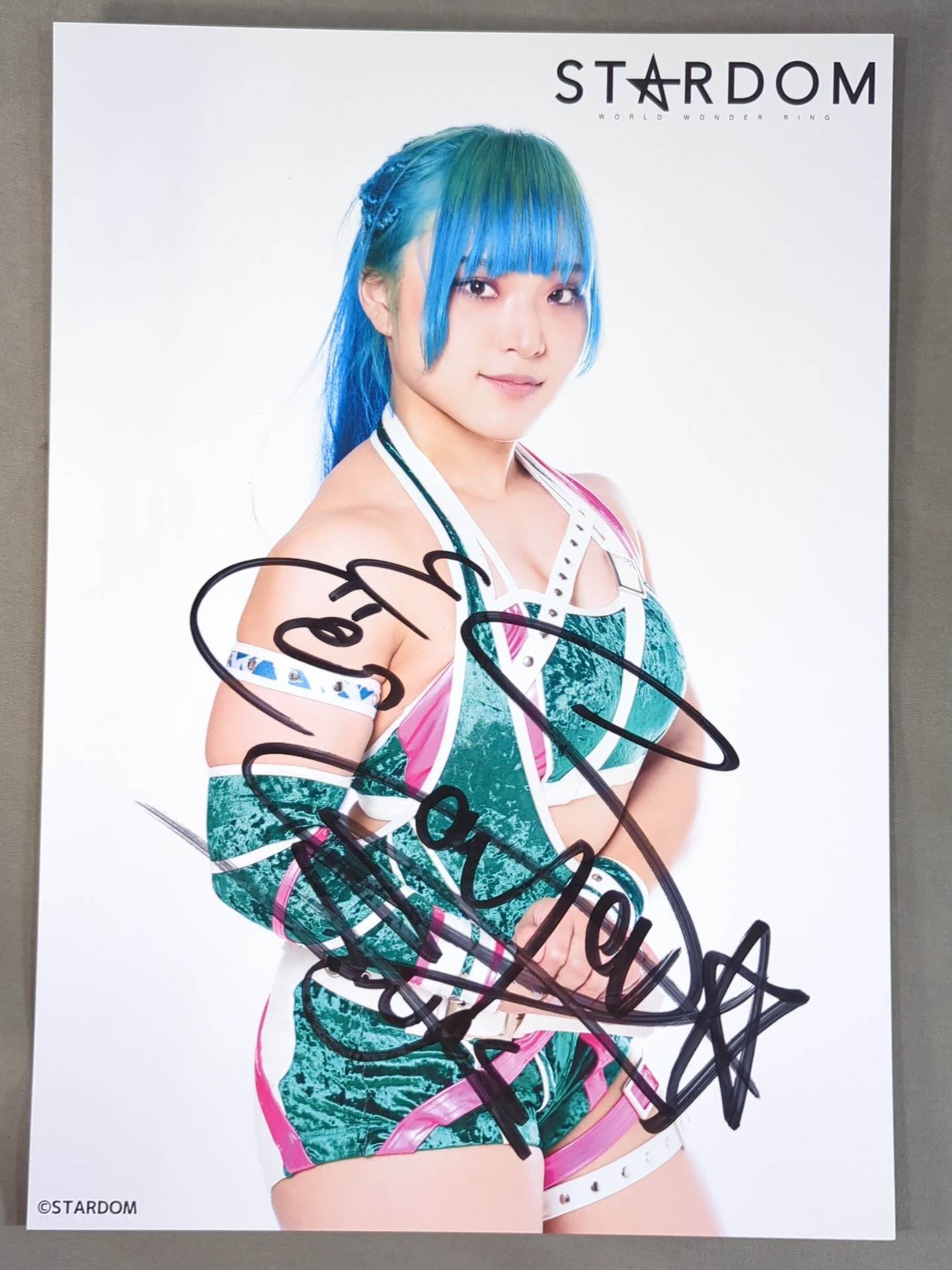 飯田沙耶 直筆サイン入り スターダムポートレート(B-3) – 闘道館