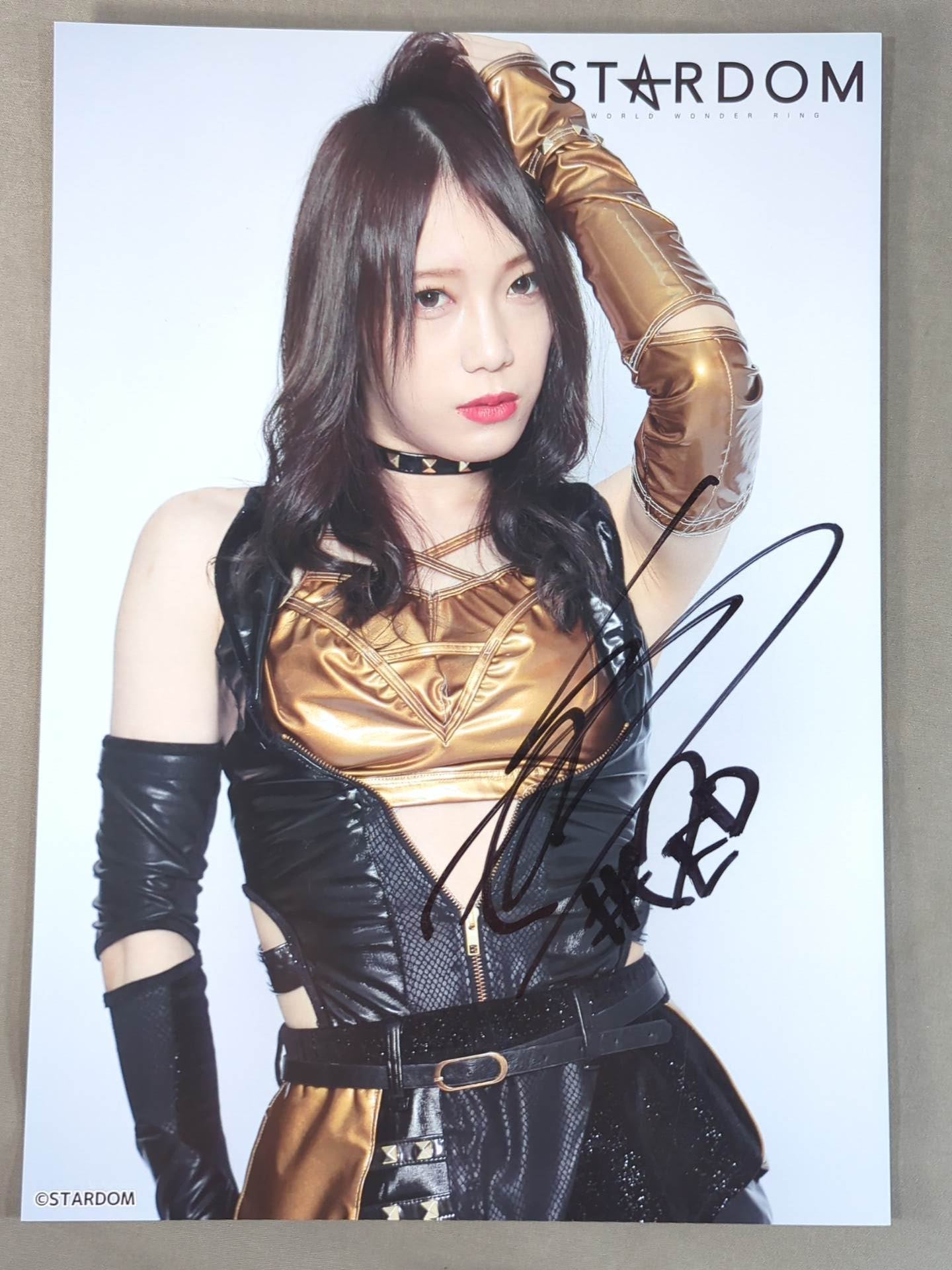 鹿島沙希 直筆サイン入り スターダムポートレート(K-1) – 闘道館