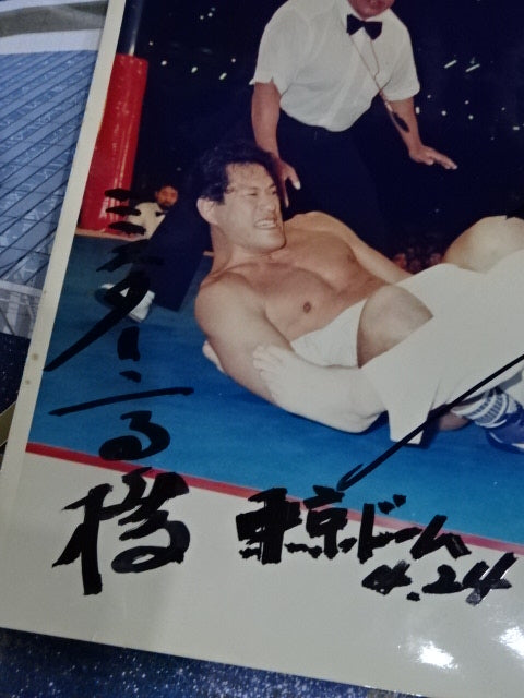 ☆アントニオ猪木＆ミスター高橋 直筆Wサイン入り大判写真付☆ 89格闘