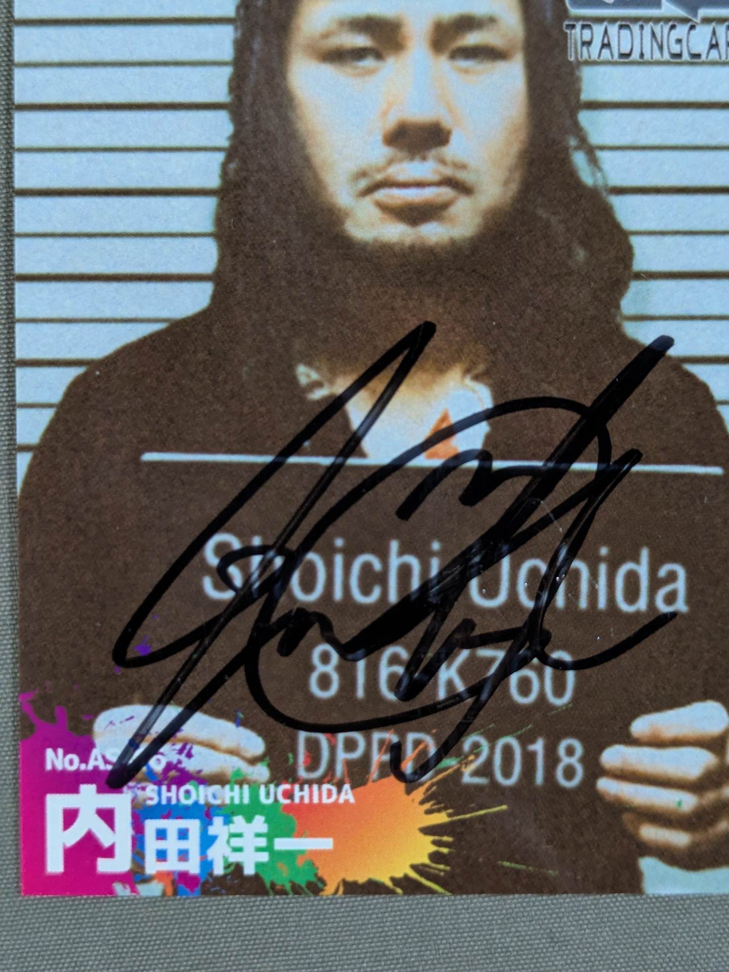 2018 Osaka Mix Shoichi Uchida Official Autographed Card