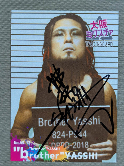2018 Osaka Mixture "brother" YASSHI official autographed card