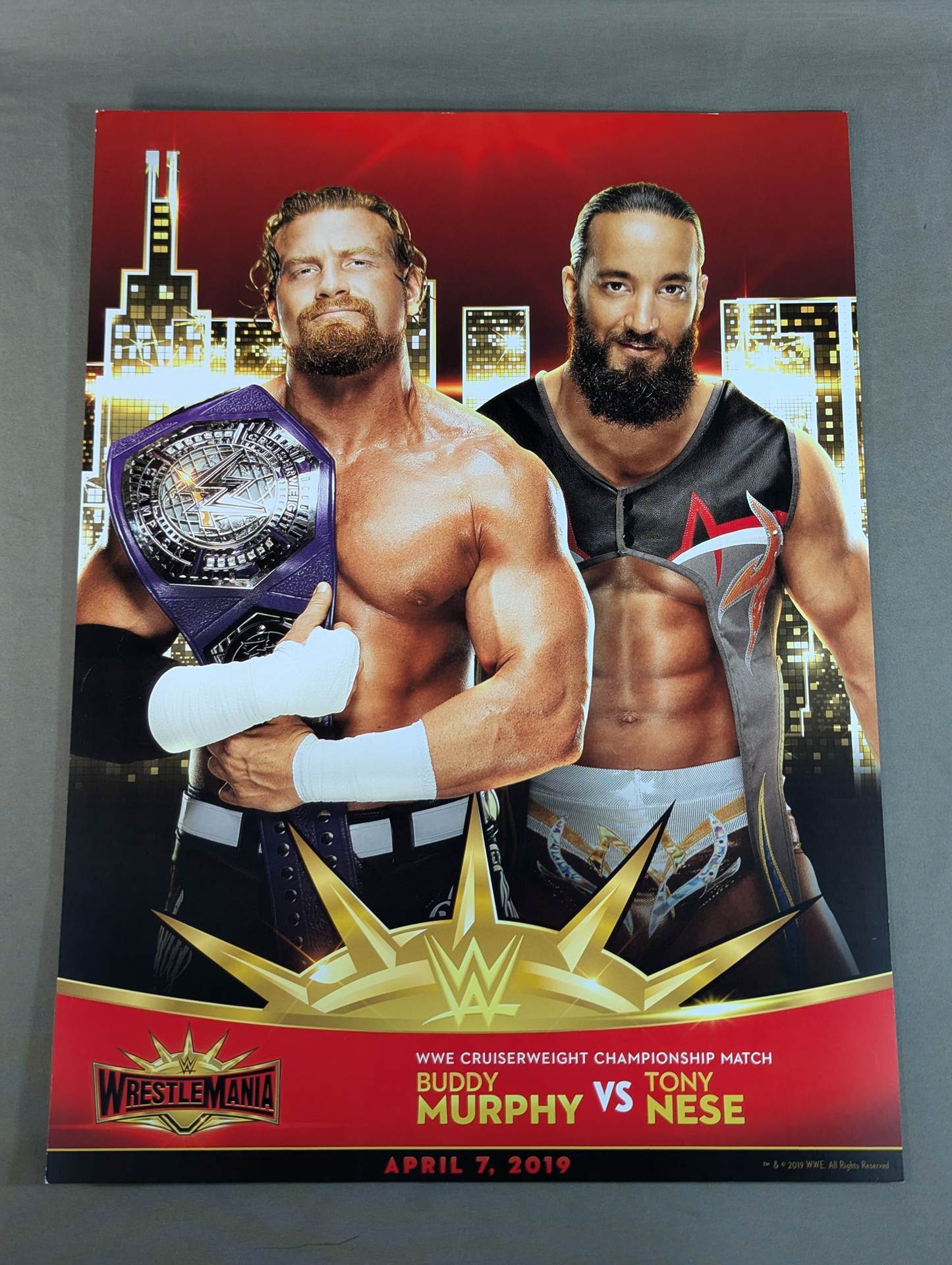 Buddy Murphy vs Tony Nice WRESTLEMANIA35 Match Card