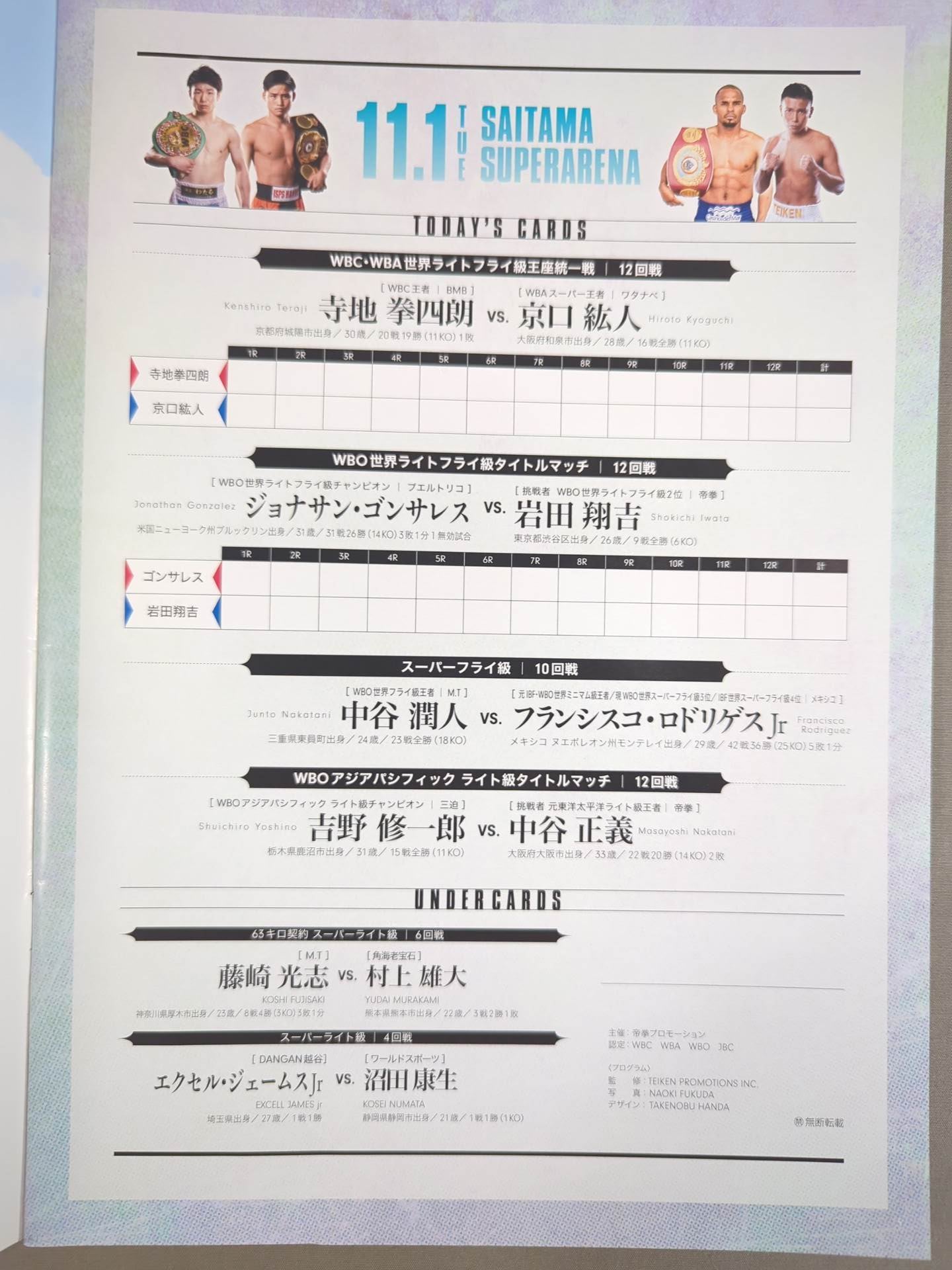 西大寺流四度口決 WBA＆WBC統一戦】寺地拳四朗vs京口紘人 – 闘道館