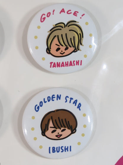★ASOKO de New Japan Pro Wrestling ★ Illustration by Saeko Masuda PinBack button set