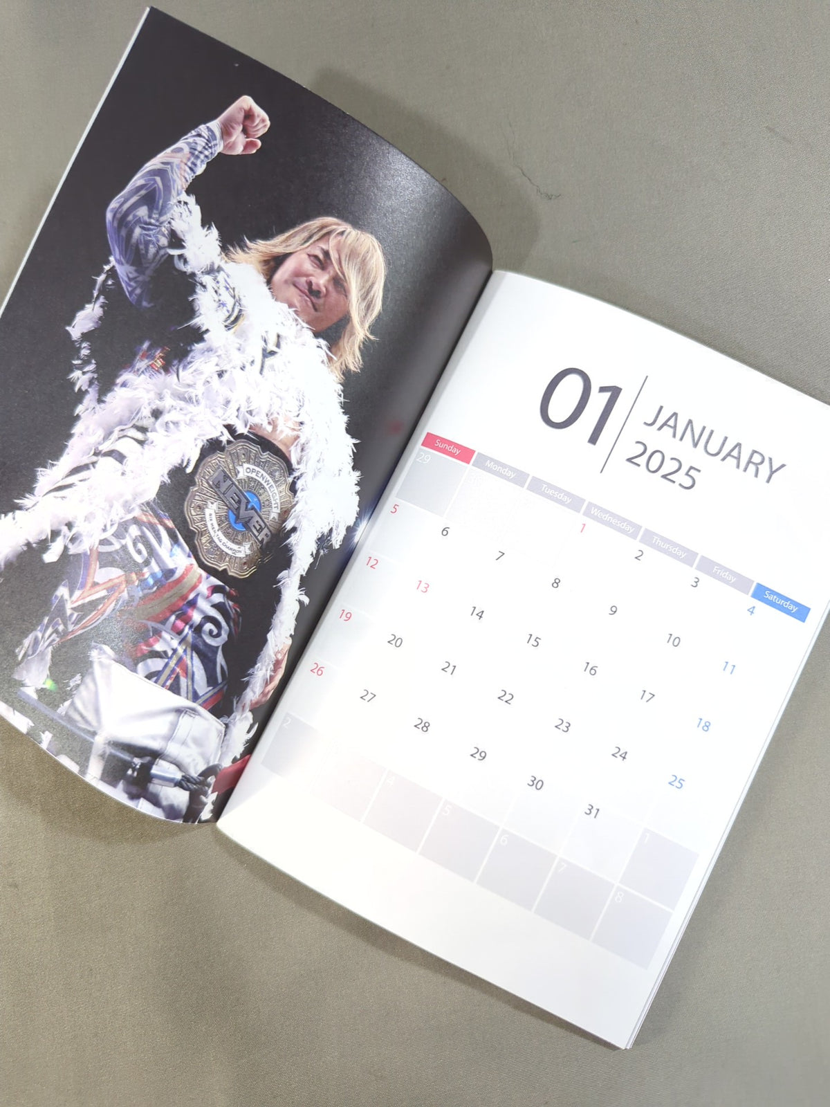 ★Team NJPW★ Hiroshi Tanahashi 2025 Schedule Book