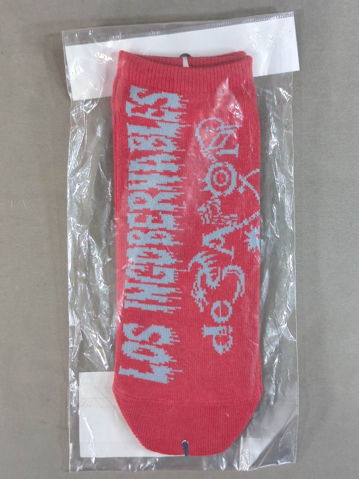 L.I.J. Socks (Red× Beige)