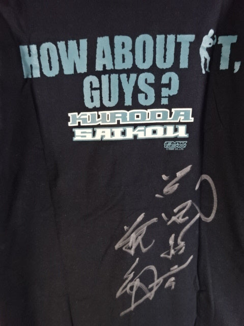 【hand signed autograph】 Tetsuhiro Kuroda  " KS" T-Shirt