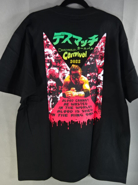 葛西純プロデュース デスマッチカーニバル 2022 Tシャツ①(ブラック
